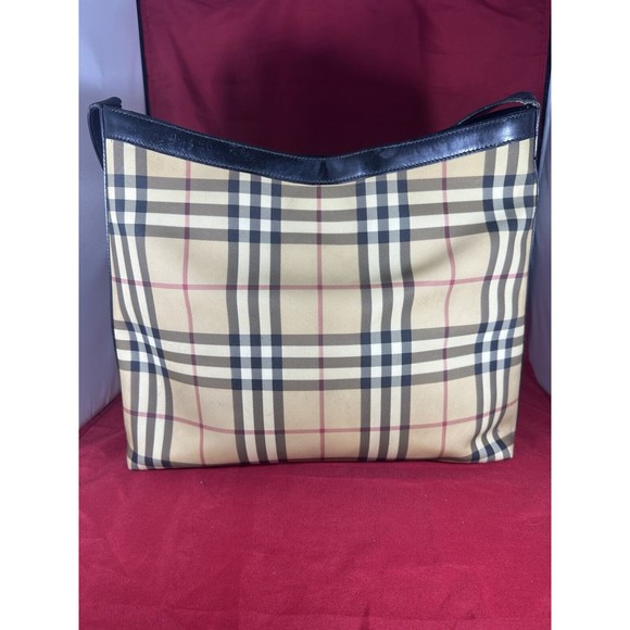 Burberry London Classic Haymarket Check Medium‎ Handbag, Italy T-02-2 - Picture 8 of 16